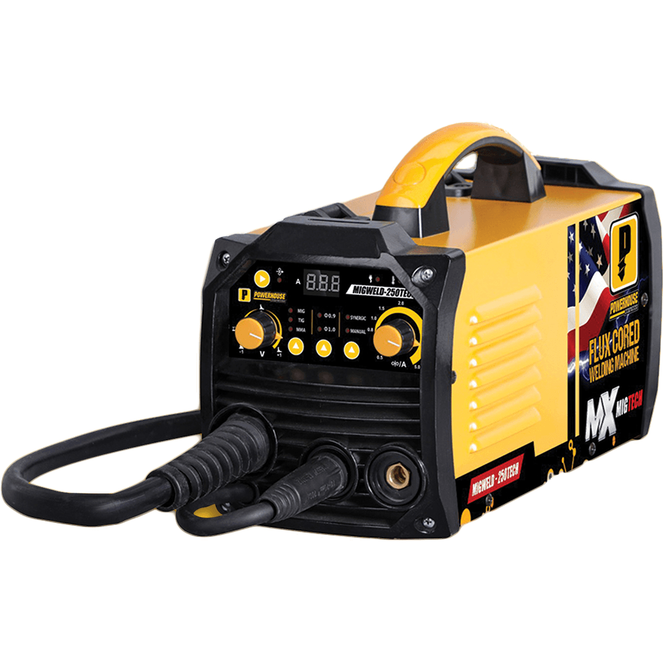Powerhouse MIGWELD-250TECH MIG DC Inverter Welding Machine 250A (Fluxcored) - KHM Megatools Corp. Powerhouse MIGWELD-250TECH MIG DC Inverter Welding Machine 250A (Fluxcored) - KHM Megatools Corp.